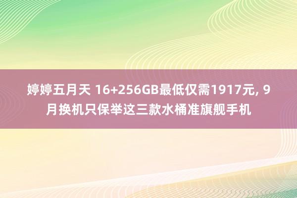 婷婷五月天 16+256GB最低仅需1917元， 9月换机只保举这三款水桶准旗舰手机