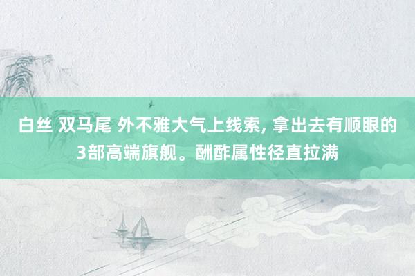 白丝 双马尾 外不雅大气上线索， 拿出去有顺眼的3部高端旗舰。酬酢属性径直拉满